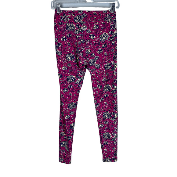 LuLaRoe Women`s‎ Floral Paisley Pink Purple Pattern One Size - Picture 2 of 5